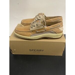 Sperry Top-Sider BTan/Beige Boat Shoe Men's sizes 10 M. New In Box